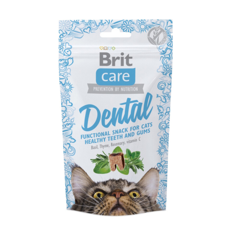 Brit Care Cat Snack Dental  50g