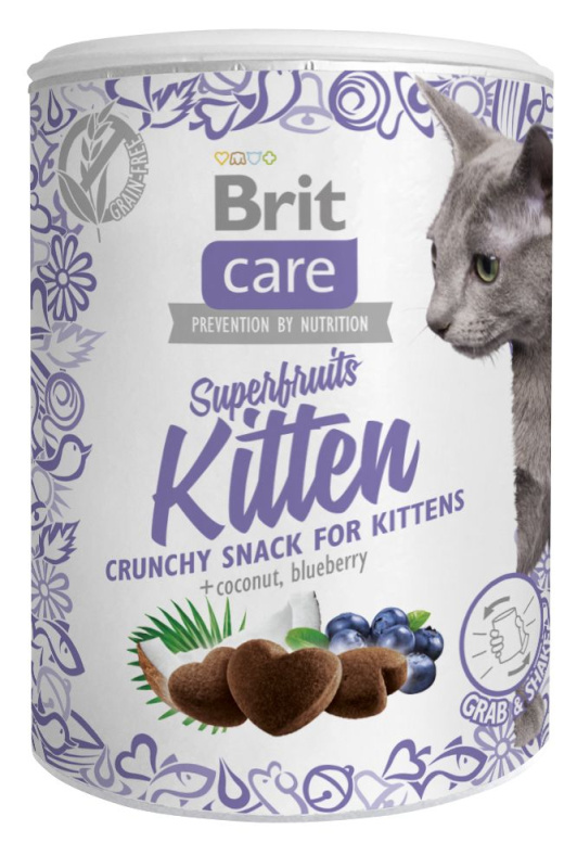 Brit Care Cat Snack Superfruits Kitten  100g