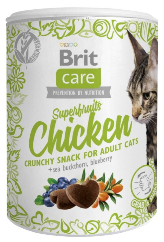 Brit Care Cat Snack Superfruits Chicken  100g