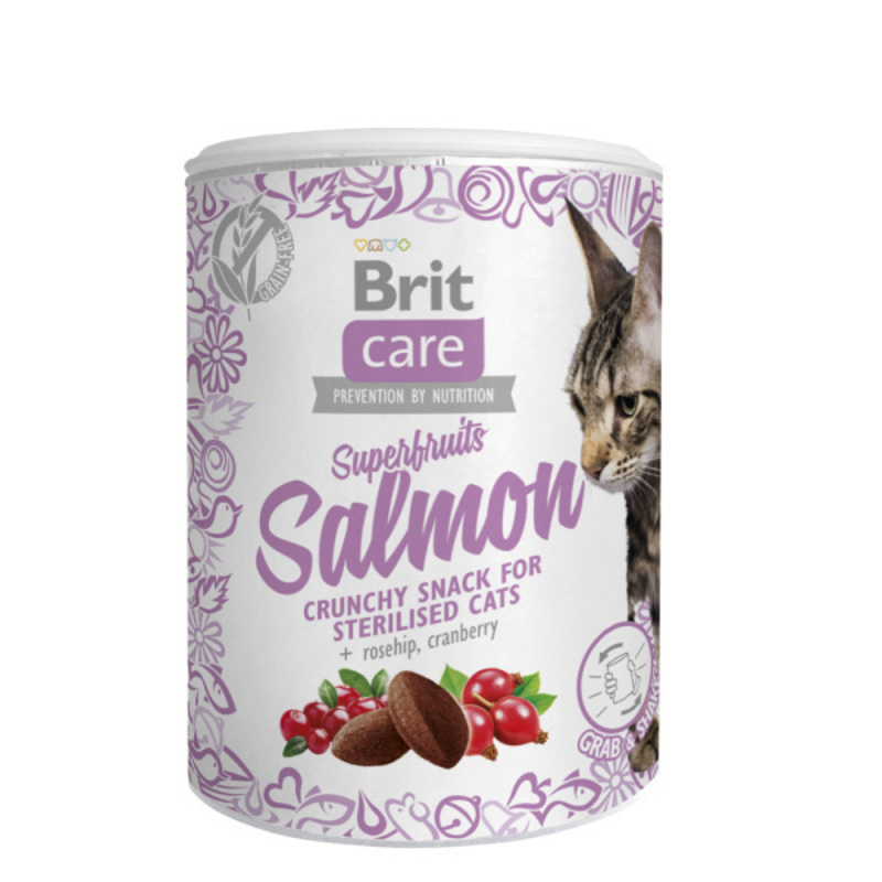 Brit Care Cat Snack Superfruits Salmon  100 g