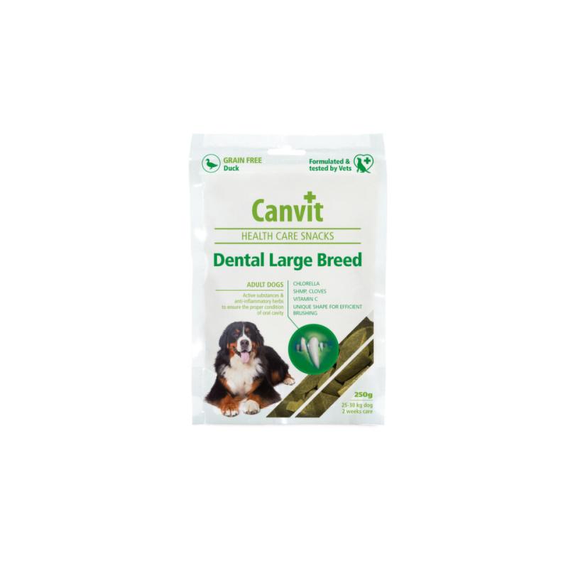 Canvit Snacks Dental Large Breed-Duck 250 g