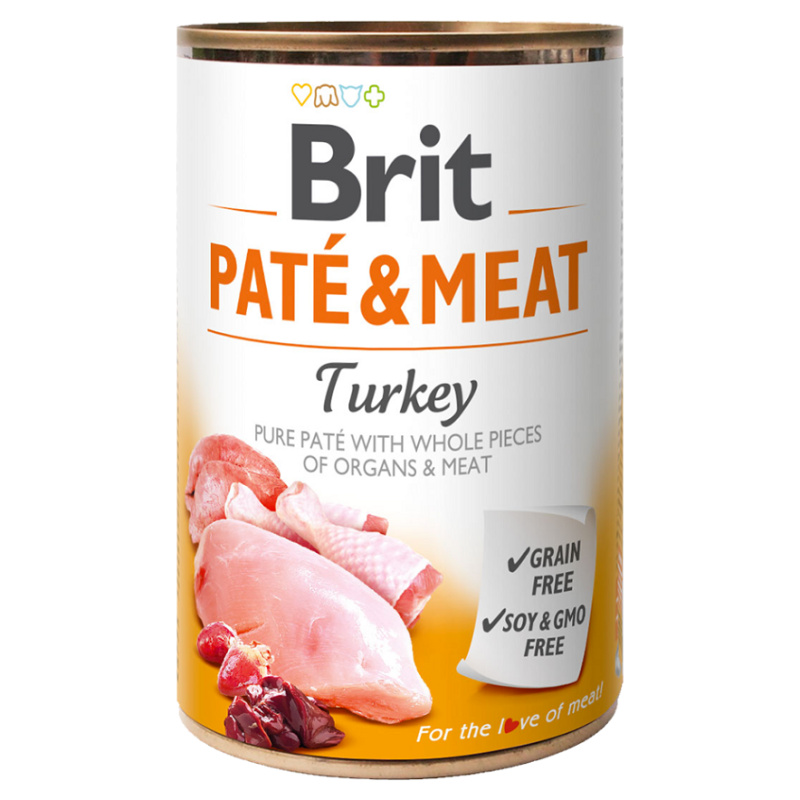 Konzerva BRIT Paté & Meat Turkey 400 g