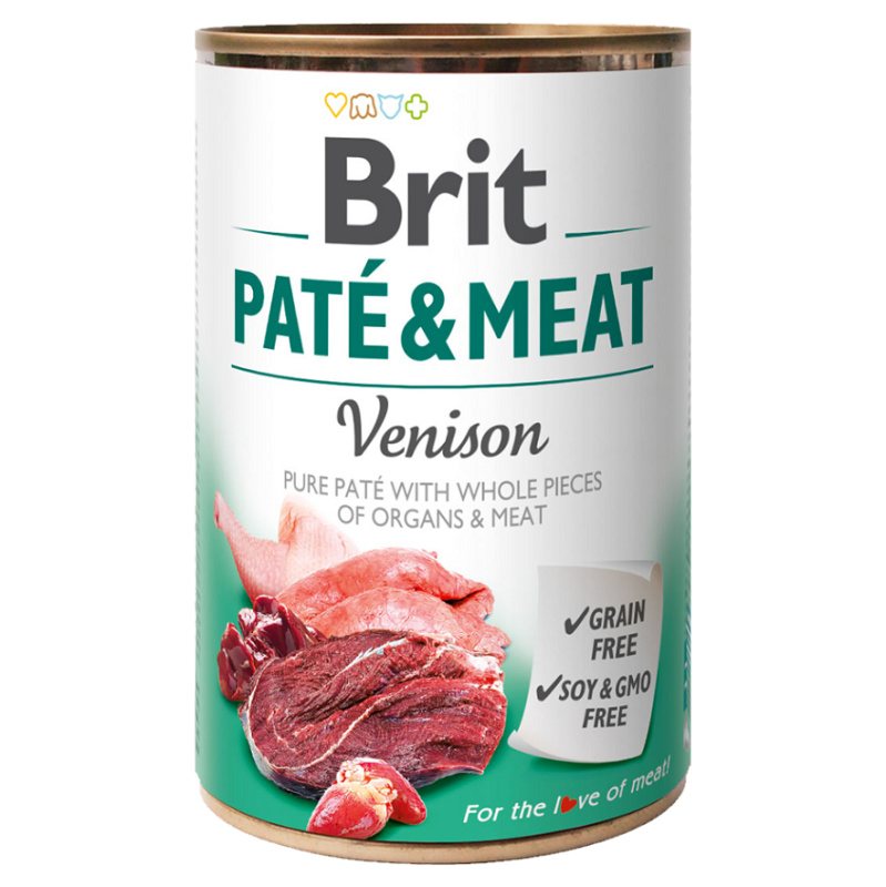 Konzerva BRIT Paté & Meat Venison 400 g
