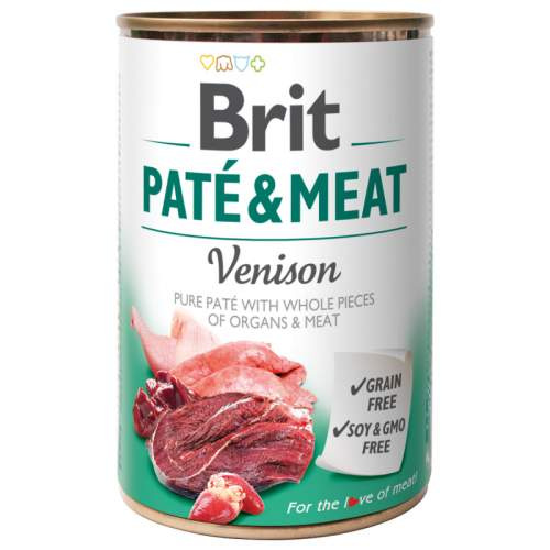 Konzerva BRIT Paté & Meat Venison 400 g