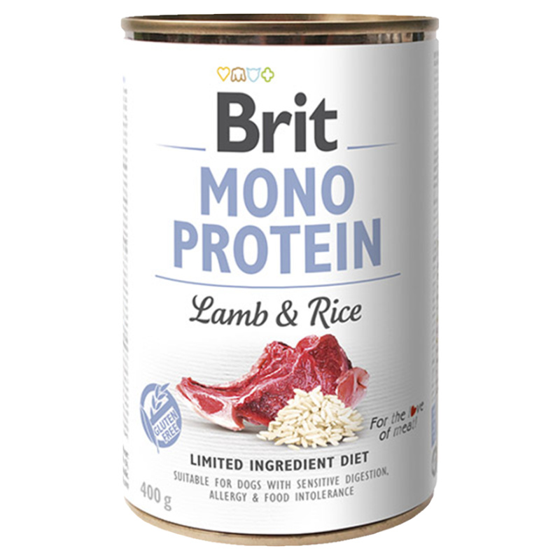 Konzerva BRIT Mono Protein Lamb & Brown Rice 400 g