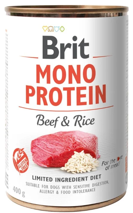 Konzerva BRIT Mono Protein Beef & Brown Rice 400 g