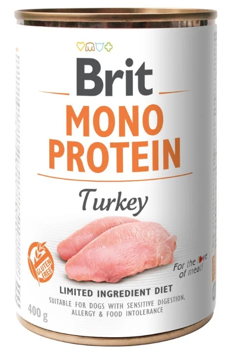 Konzerva BRIT Mono Protein Turkey 400 g