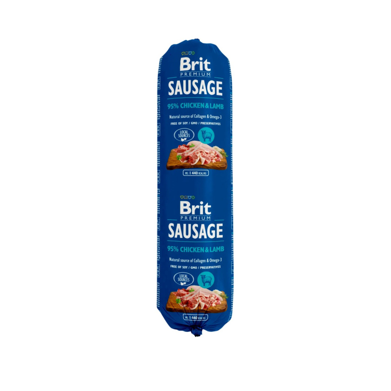 Brit Sausage Chicken & Lamb New 800 g