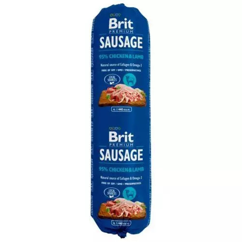 Brit Sausage Chicken & Lamb New 800 g