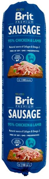 Brit Sausage Chicken & Lamb New 800 g