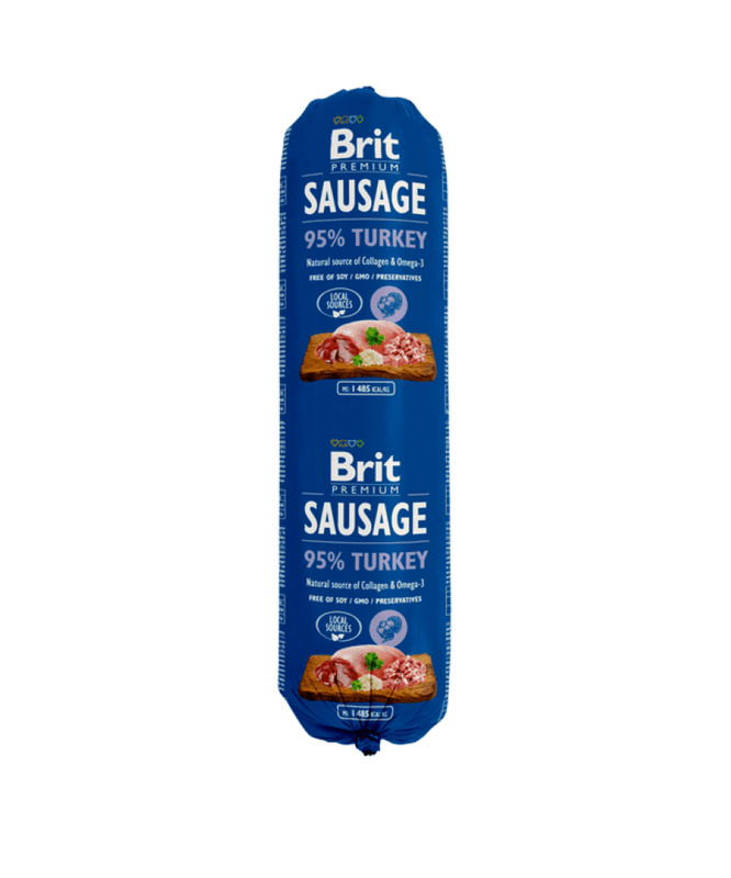 Salám BRIT Premium Dog Sausage Turkey 800 g