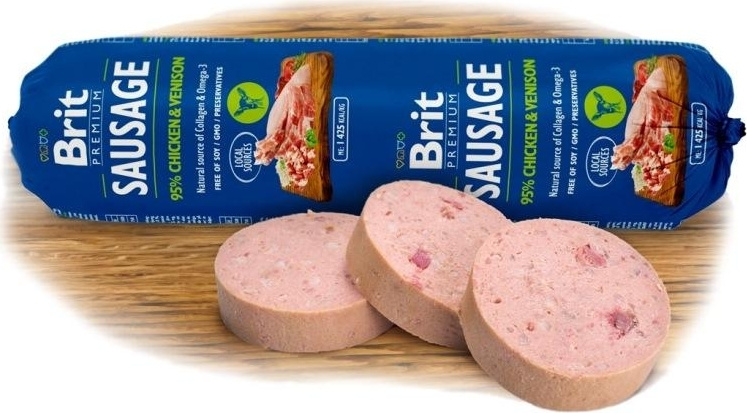 Salám BRIT Premium Dog Sausage Chicken & Venison 800 g