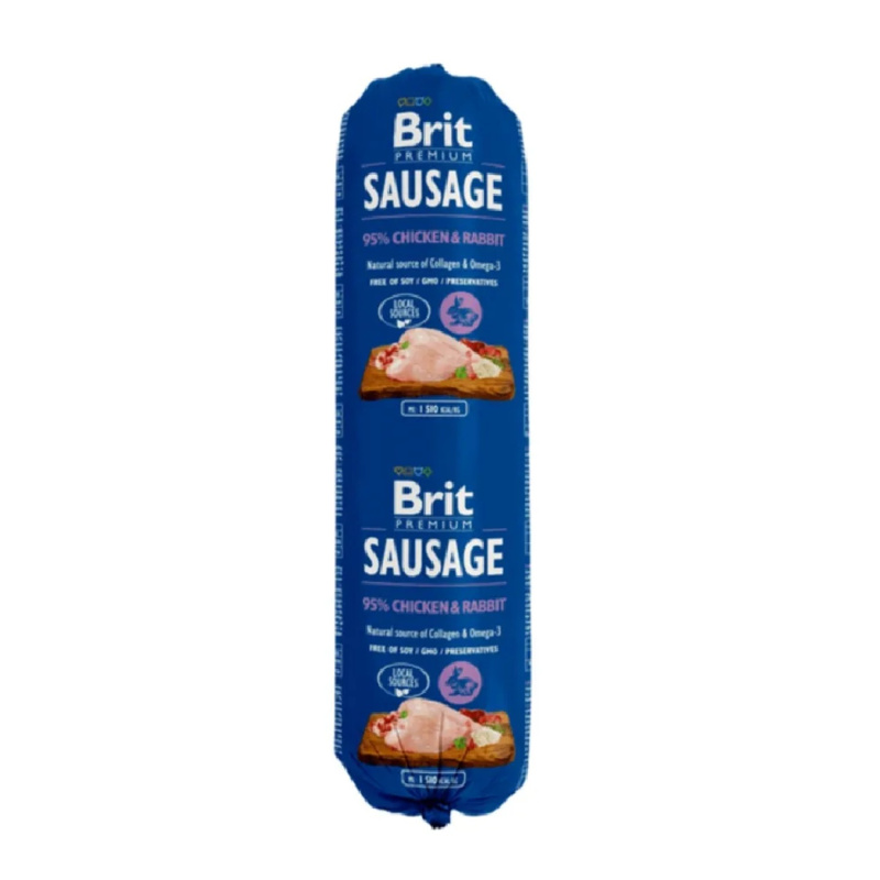 Brit Sausage Chicken & Rabbit New 800 g