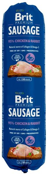 Brit Sausage Chicken & Rabbit New 800 g