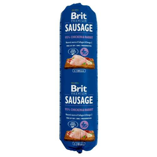 Brit Sausage Chicken & Rabbit New 800 g