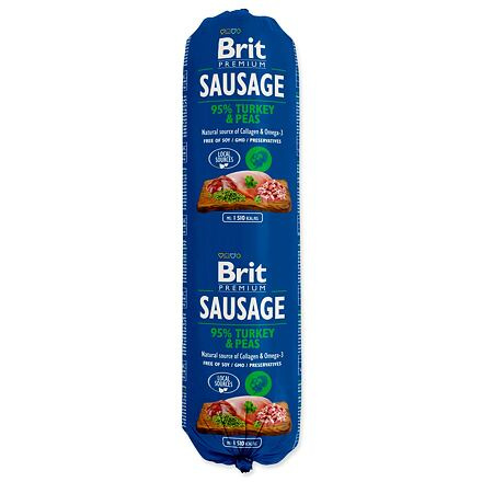 Brit Sausage Turkey & Pea New 800 g