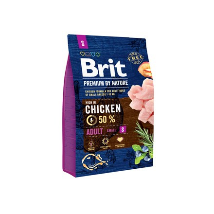 Brit Premium by Nature ADULT S 3 kg
