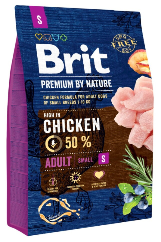 Brit Premium by Nature ADULT S 3 kg