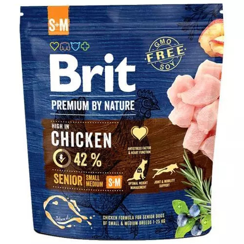 Brit Premium by Nature Senior S+M 1 kg