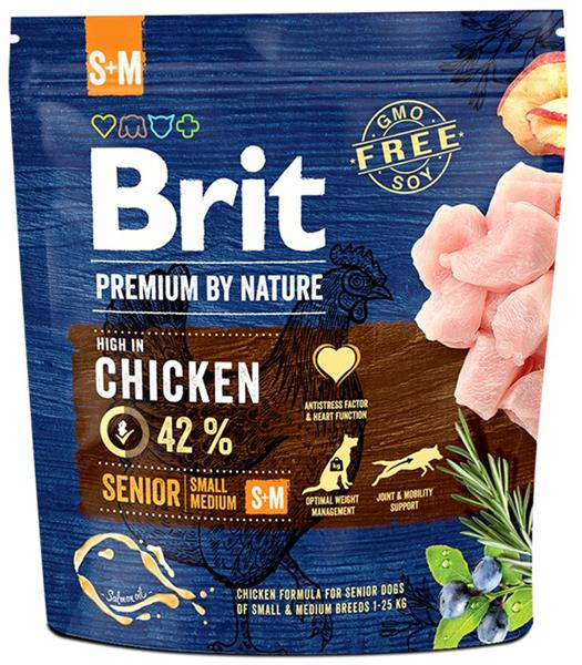 Brit Premium by Nature Senior S+M 1 kg