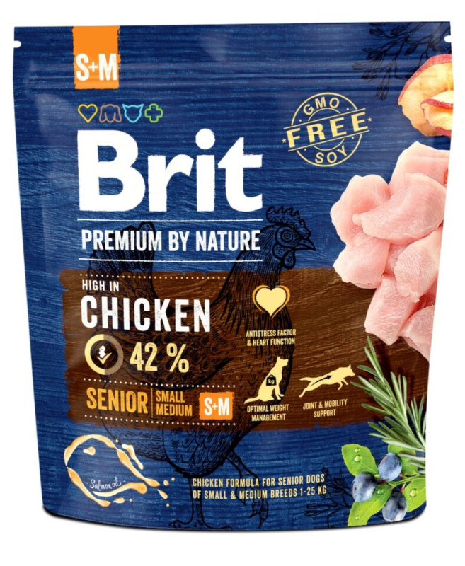 Brit Premium by Nature Senior S+M 1 kg