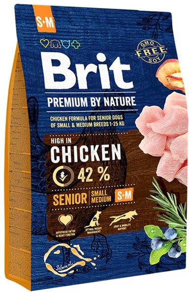 BRIT Premium by Nature Senior S+M 3 kg