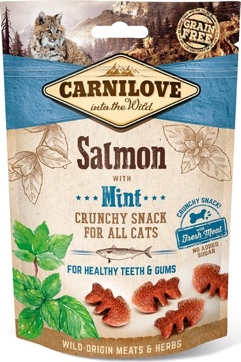 CARNILOVE Cat Crunchy Snack Salmon with Mint with fresh meat 50 g