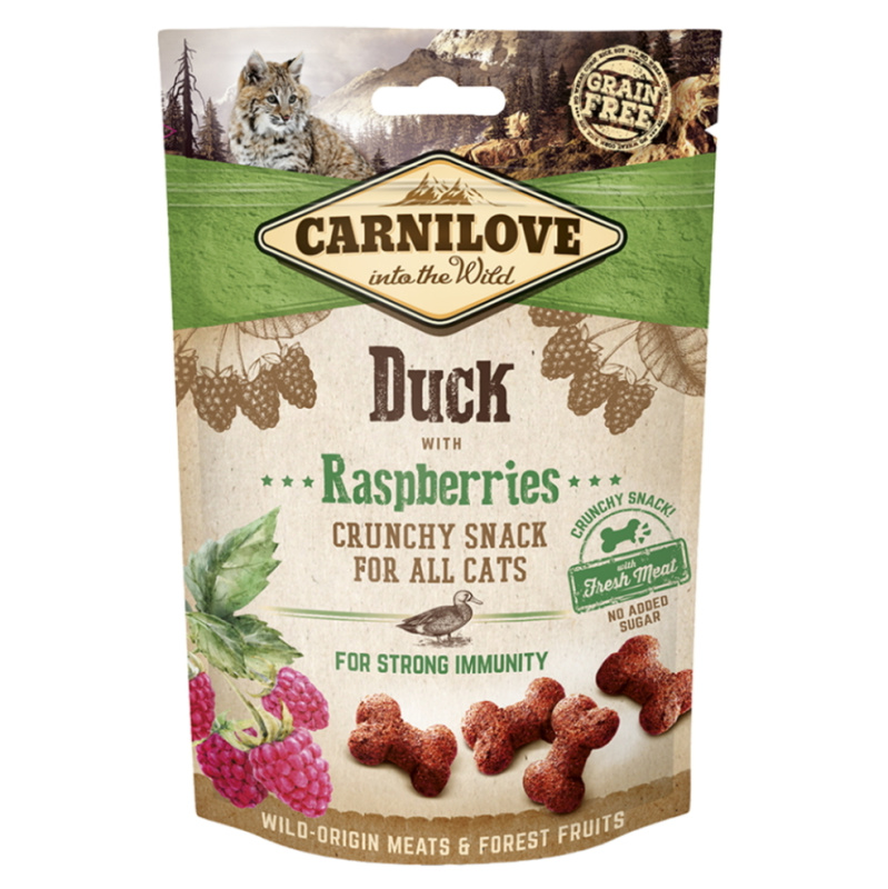 Carnilove Cat Crunchy Snack Duck&Raspberries 50g