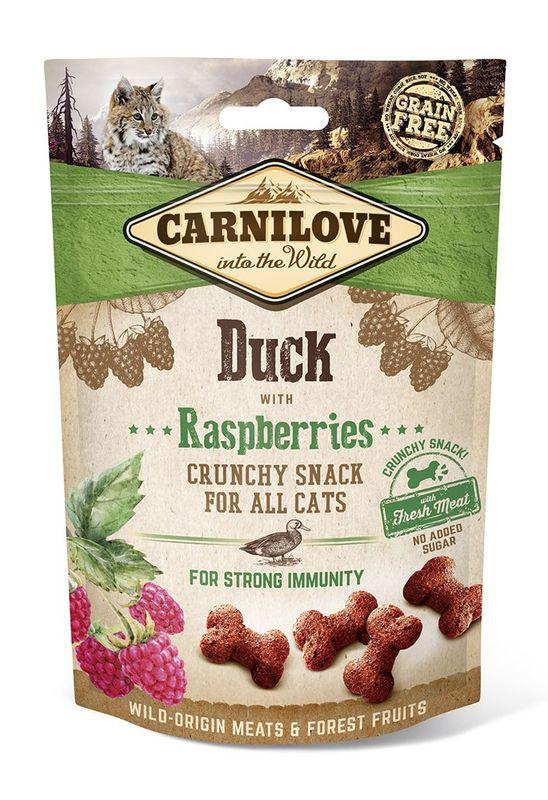 Carnilove Cat Crunchy Snack Duck&Raspberries 50g