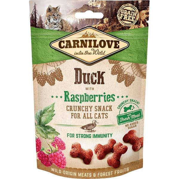 Carnilove Cat Crunchy Snack Duck&Raspberries 50g