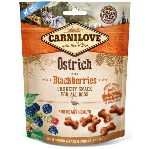 CARNILOVE Dog Crunchy Snack Ostrich with Blackberries with fresh meat 200 g