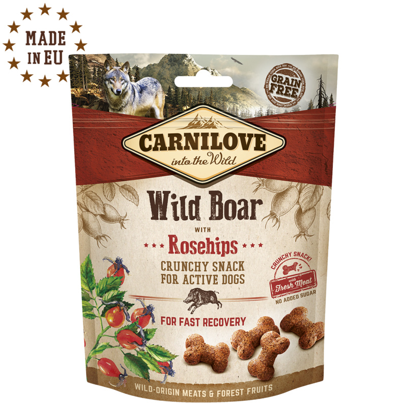CARNILOVE Dog Crunchy Snack Wild Boar with Rosehips with fresh meat 200 g