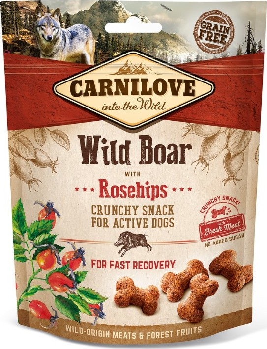 CARNILOVE Dog Crunchy Snack Wild Boar with Rosehips with fresh meat 200 g