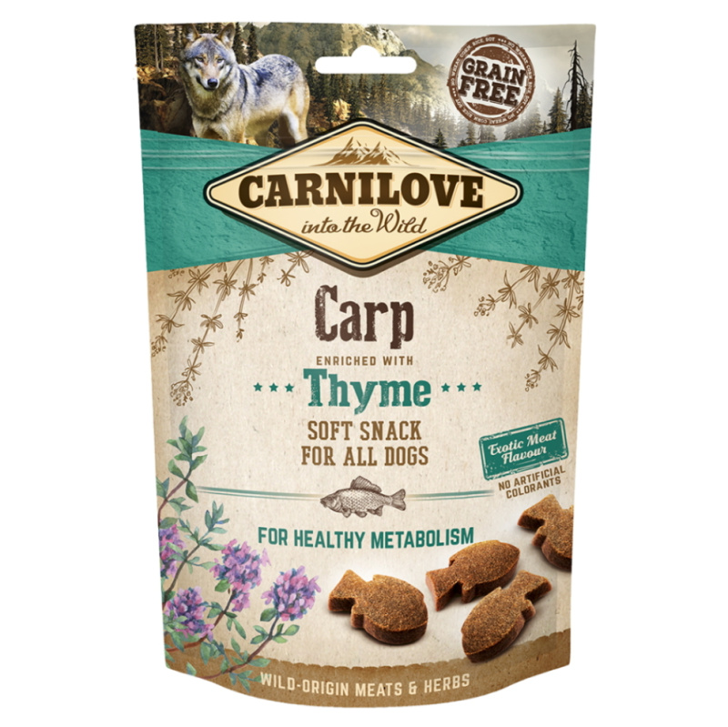 Carnilove Dog Semi Moist Snack Carp&Thyme 200g