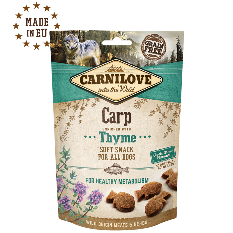 Carnilove Dog Semi Moist Snack Carp&Thyme 200g