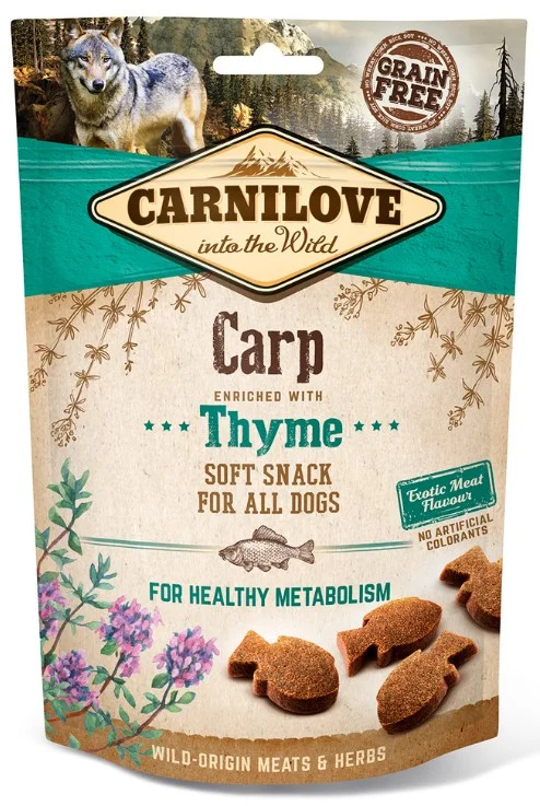 Carnilove Dog Semi Moist Snack Carp&Thyme 200g