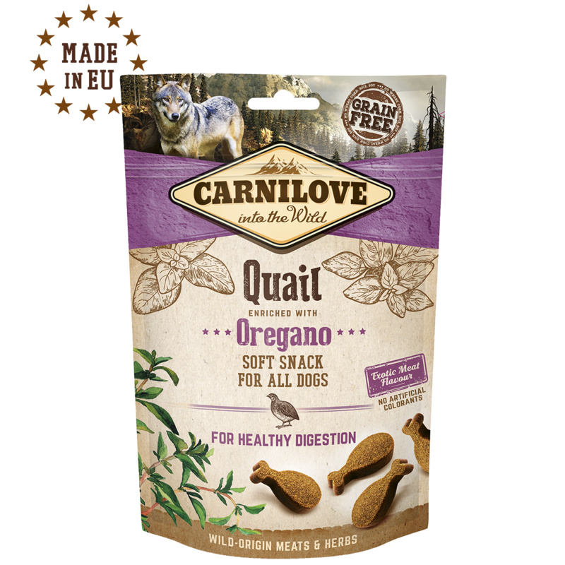 Carnilove Dog Semi Moist Snack Quail&Oregano 200g