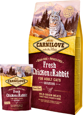 Carnilove Cat Fresh Chicken & Rabbit for Adult 6kg