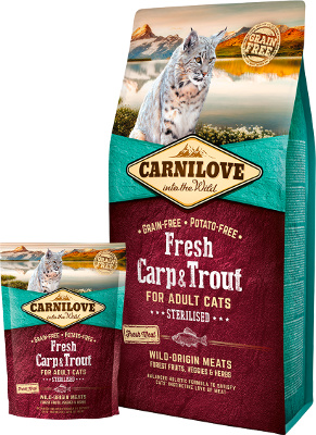 Carnilove Cat Fresh Carp & Trout Sterilised Adult 6kg