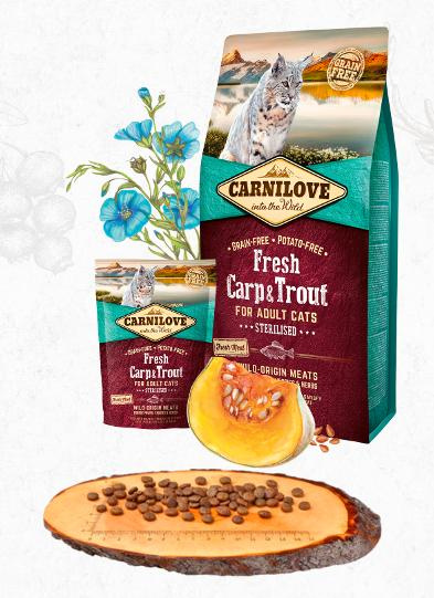 Carnilove Cat Fresh Carp & Trout Sterilised Adult 6kg