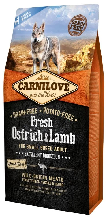 Carnilove Dog Fresh Ostrich&Lamb for Small Breed 6kg