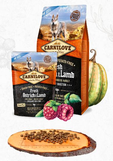 Carnilove Dog Fresh Ostrich&Lamb for Small Breed 6kg