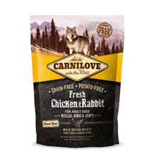 CARNILOVE Fresh Chicken & Rabbit Muscles, Bones & Joints for Adult dogs 12 kg