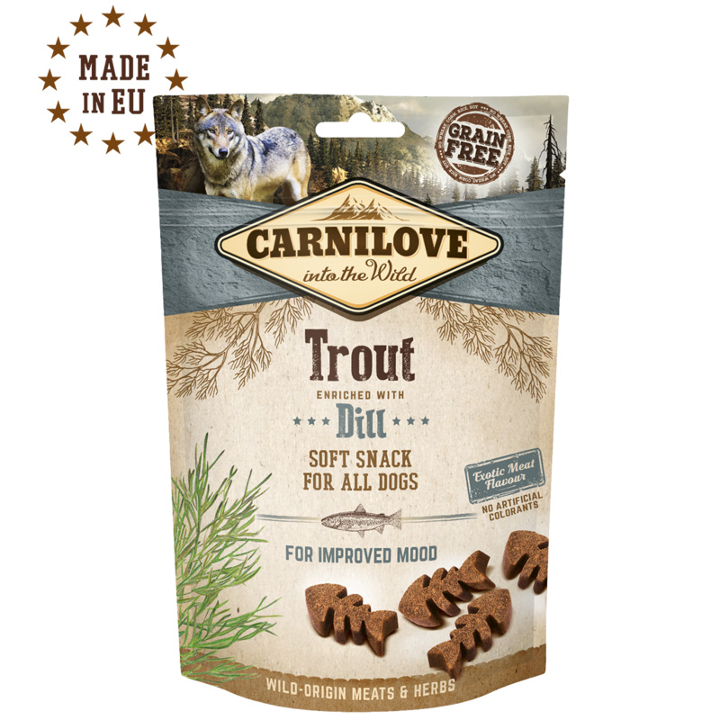 Carnilove Dog Semi Moist Snack Trout&Dill 200g