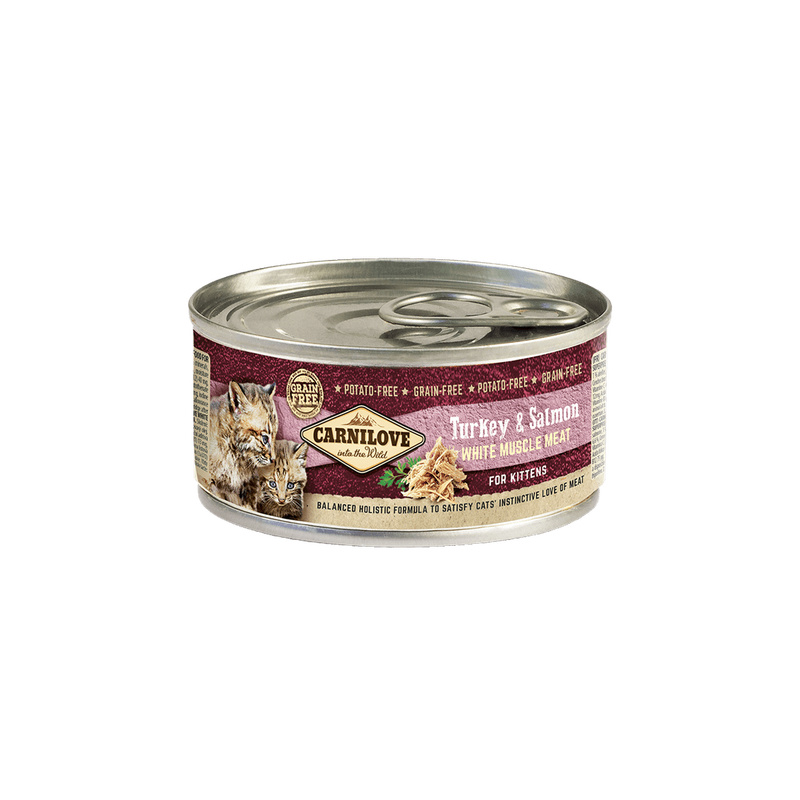 Carnilove White konz Mus Meat Turkey&Salmon Kitten 100g