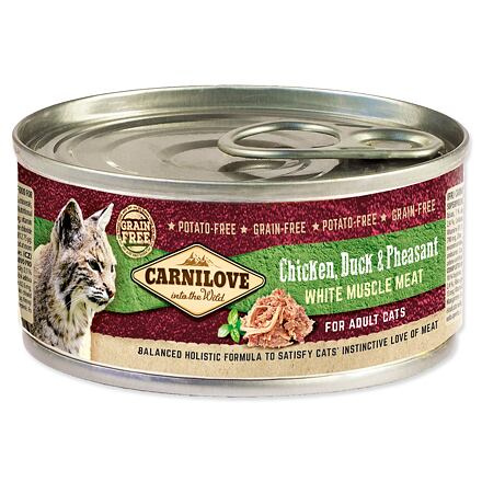 Carnilove White konz Mus Meat Duck&Pheasant Cats 100g