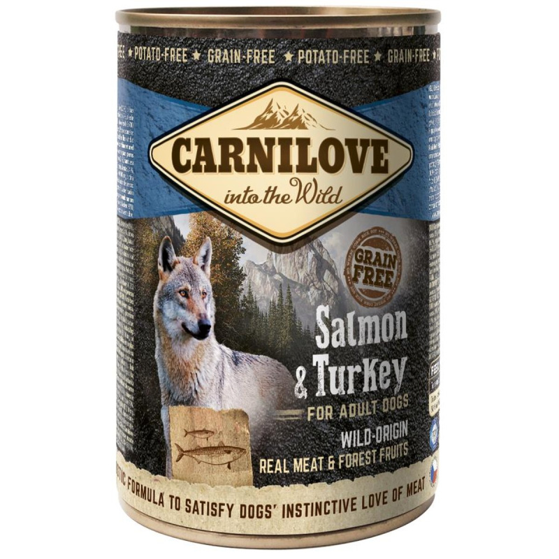Carnilove Konzerva pro psy – losos a krocan