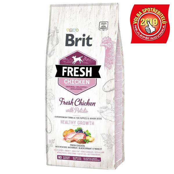 Brit Fresh Chicken with Potato Puppy Healthy Growth 12 kg