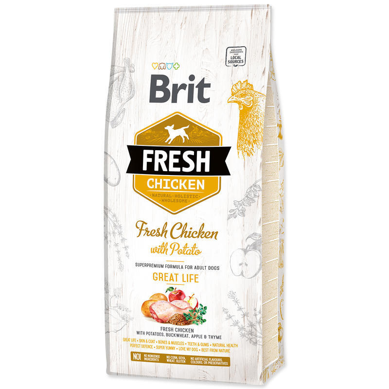 Brit Fresh Chicken with Potato Adult Great Life 12 kg