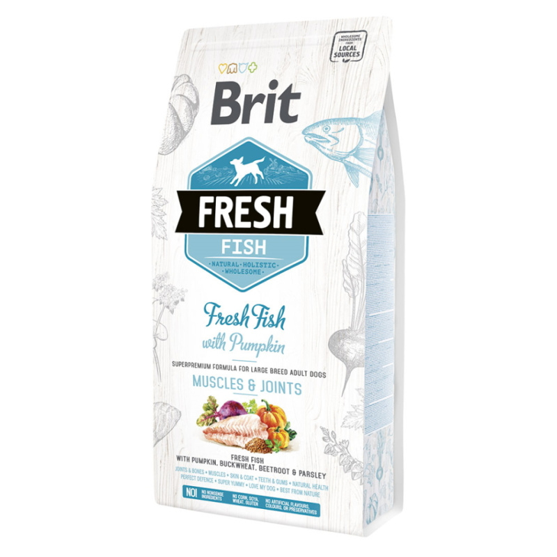 Brit Fresh Fish with Pumpkin Adult Large Muscles & Joints 12 kg